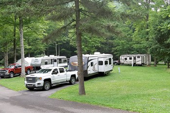 Campers at campground