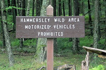 Hammersley Wild Area sign