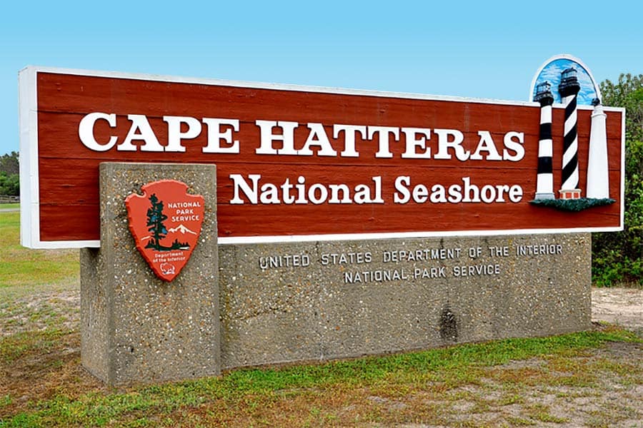 Cape Hatteras Seashore sign