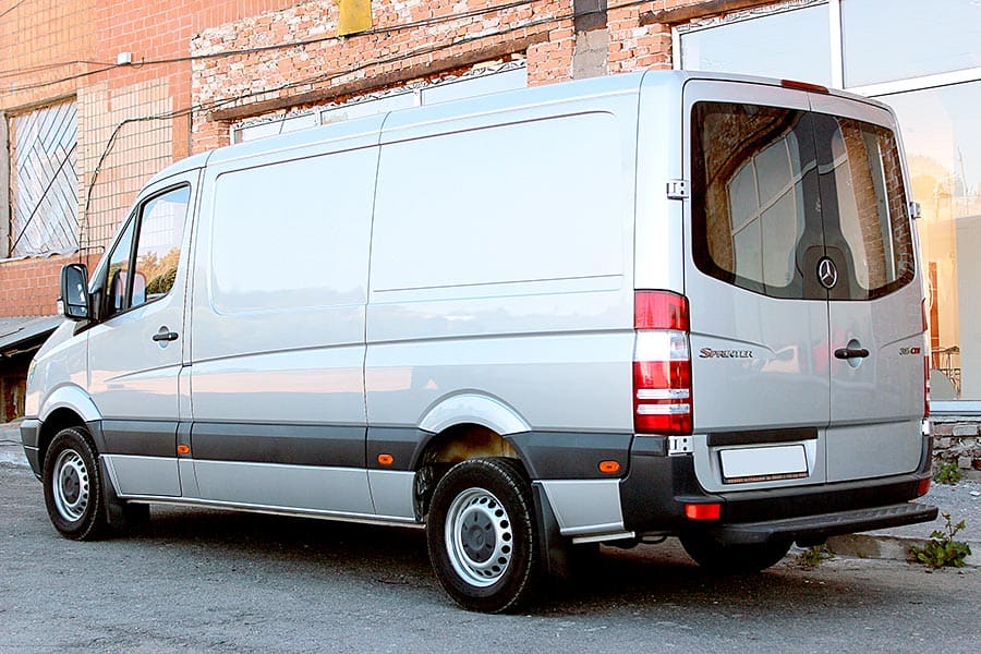 Mercedes-Benz Sprinter van parked on street