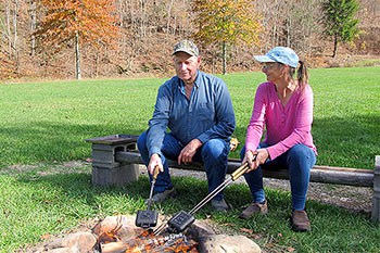 Cooking with pie irons