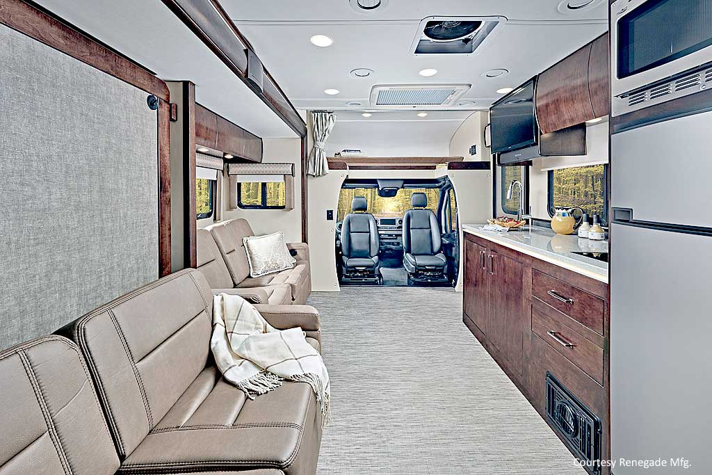 Interior of a Renegade Vienna camper