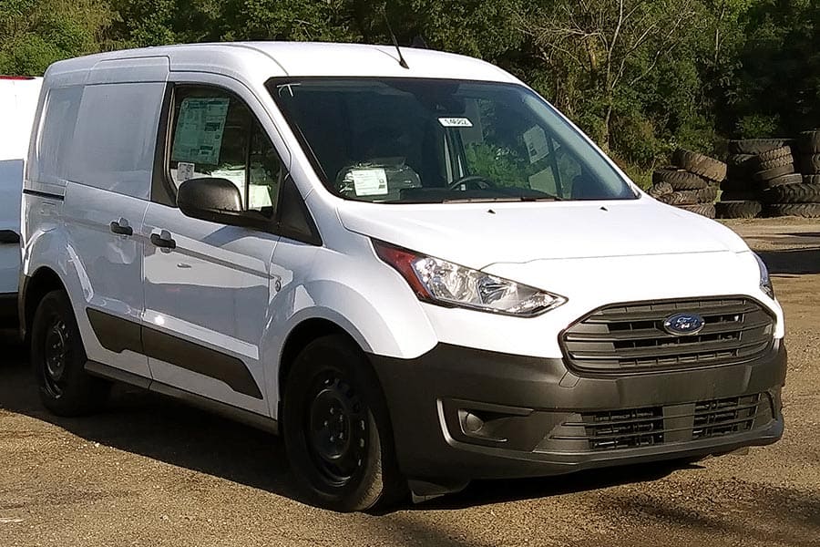 White Ford Transit Connect