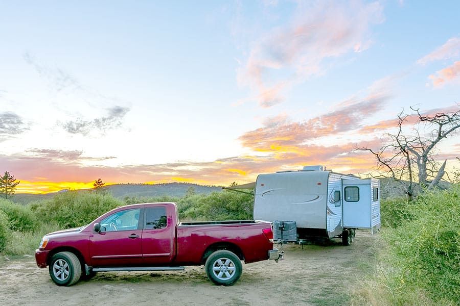 Dispersed camping in the Cleveland National Forest, California