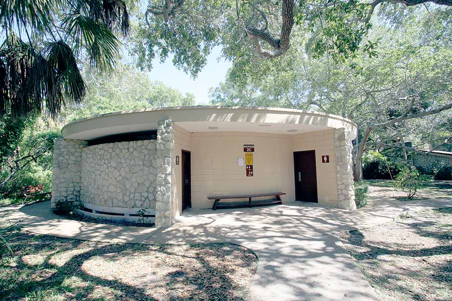 Campground shower and toilet building